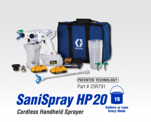 Graco SaniSpray Disinfecting Sanitizing against COVID-19