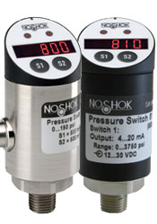NoShok Electronic Indicating Pressure Switch/Transmitter